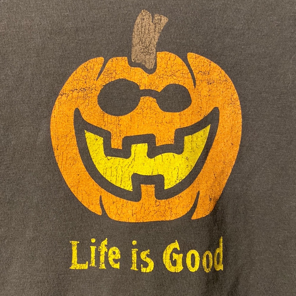 🍁 🎃 Life is Good Long Sleeve Jack-O-Lantern Pumpkin Long Sleeve Shirt! 🎃 🍁
